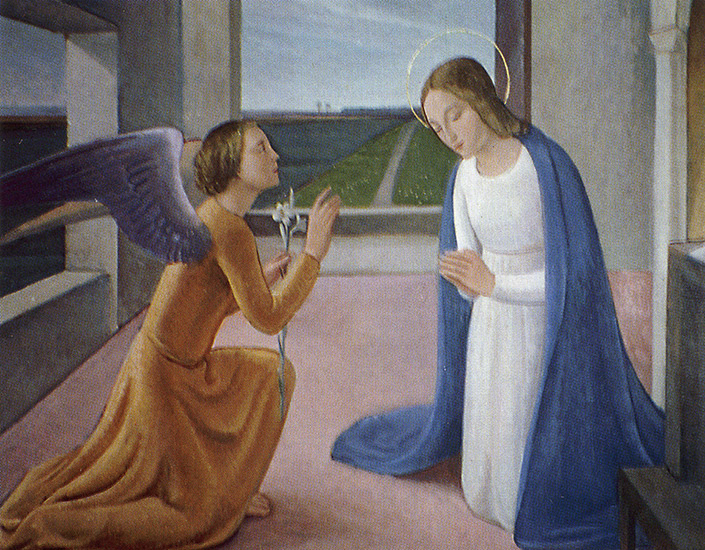 Opere 34 - Annunciazione - 1939 - artista Giuseppe Moroni - pittore